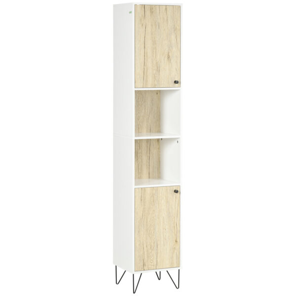 immagine-1-easycomfort-easycomfort-colonna-bagno-con-2-ripiani-aperti-e-2-armadietti-in-truciolato-30×31-5×169-cm-bianco-e-color-legno-jpg