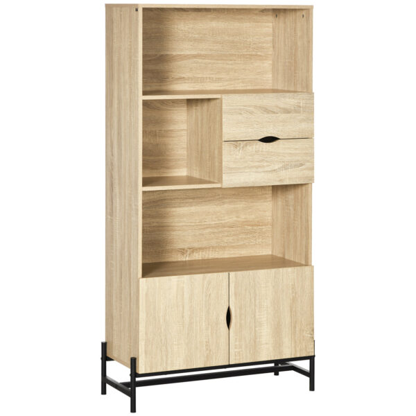 immagine-1-easycomfort-easycomfort-mobile-libreria-a-parete-in-mdf-e-metallo-con-2-cassetti-2-armadietti-e-4-ripiani-aperti-80x35x155-cm-jpg