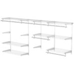 immagine-1-easycomfort-easycomfort-organizer-in-acciaio-montato-a-muro-con-9-ripiani-regolabili-e-5-aste-per-appendere-249-4×38-8×162-cm-bianco-jpg