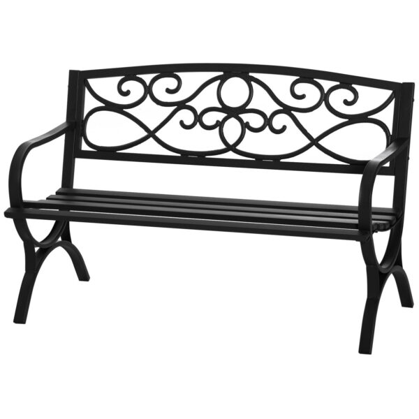 immagine-1-easycomfort-easycomfort-panchina-da-giardino-2-posti-in-acciaio-e-ghisa-con-braccioli-e-decorazione-128×58-5x85cm-nero-jpg