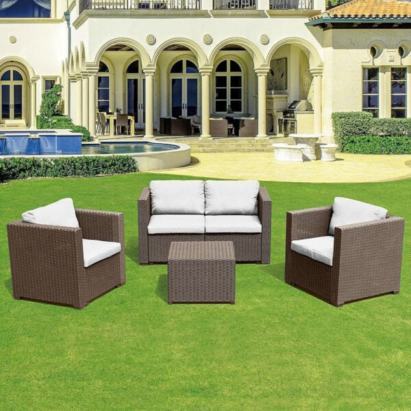 immagine-1-le-stelle-le-stelle-set-salotto-da-giardino-in-polyrattan-con-divano-poltrone-tavolino-e-cuscini-colore-moka-ean-8024299800020-jpg