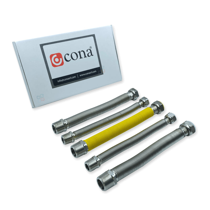 CONA-gecertificeerde aansluitset voor flexibele wandketels