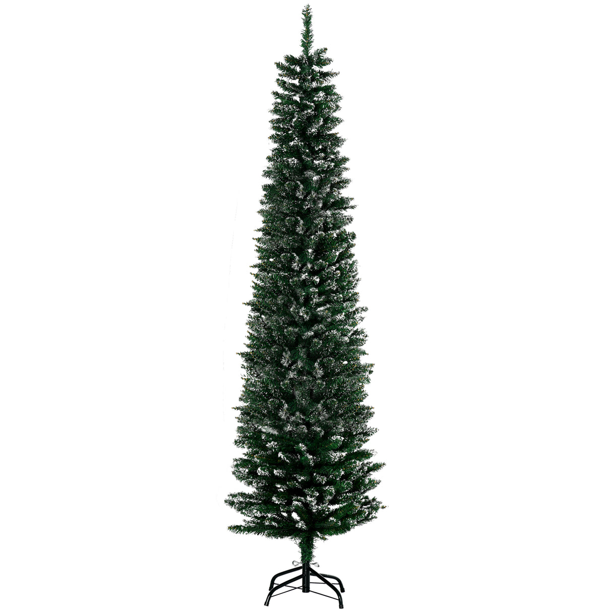 Easycomfort High and Strict Kunstsneeuwkerstboom met 570 takken, verwijderbare en kantelbare voet, ?53x190cm, Groen