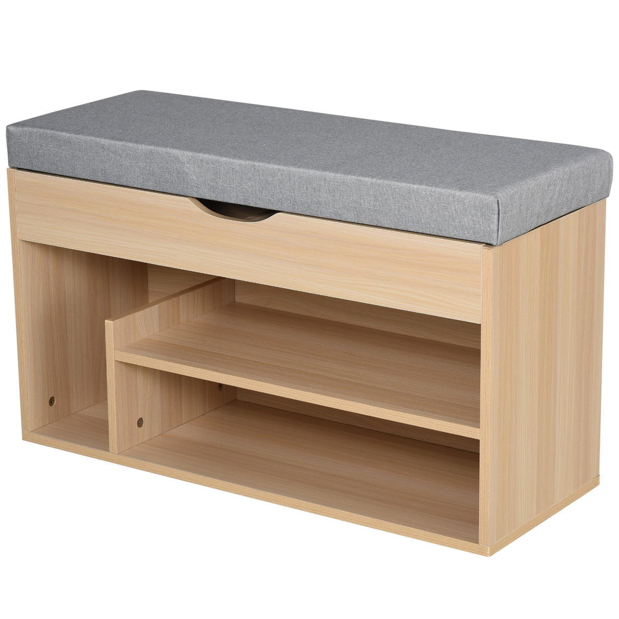 Easycomfort schoen 2 in 1, houten paneel met fleshouder en verborgen zitplaats, voor voorgerecht/voorgerecht, 80 x 30 x 48 cm