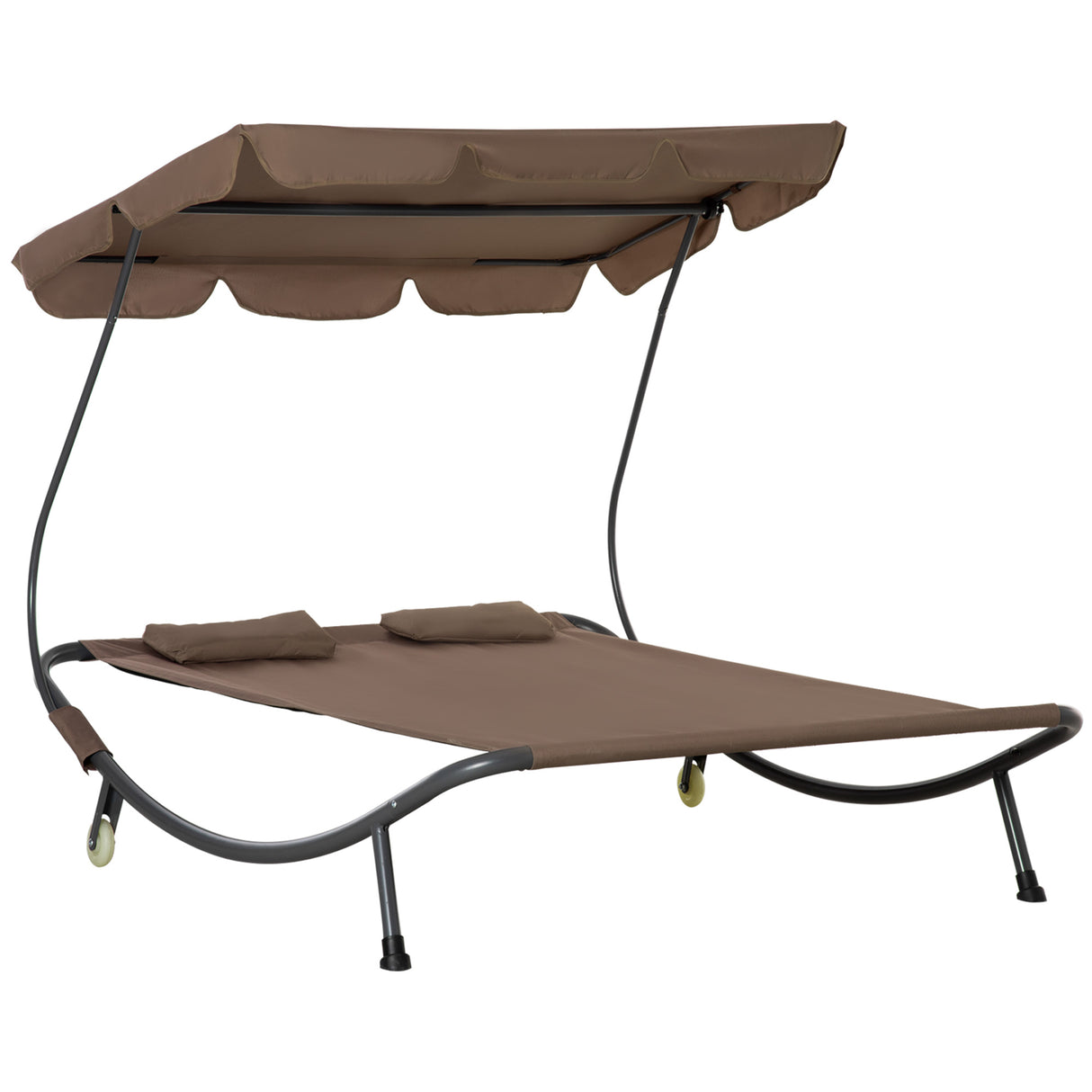 Easycomfort Marriage Latty 2 Normaal bord Voor Buiten en Tuin 200x175 x134cm Bruin