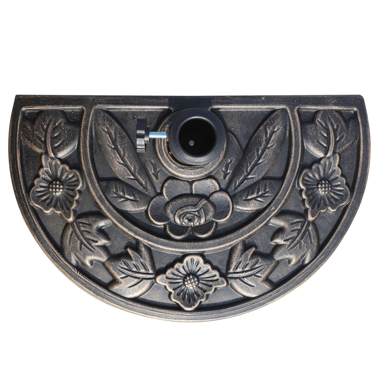 EASYCOMFORT Verstelbare Hars Parasolvoet met Knop 9 kg 50x31x32cm