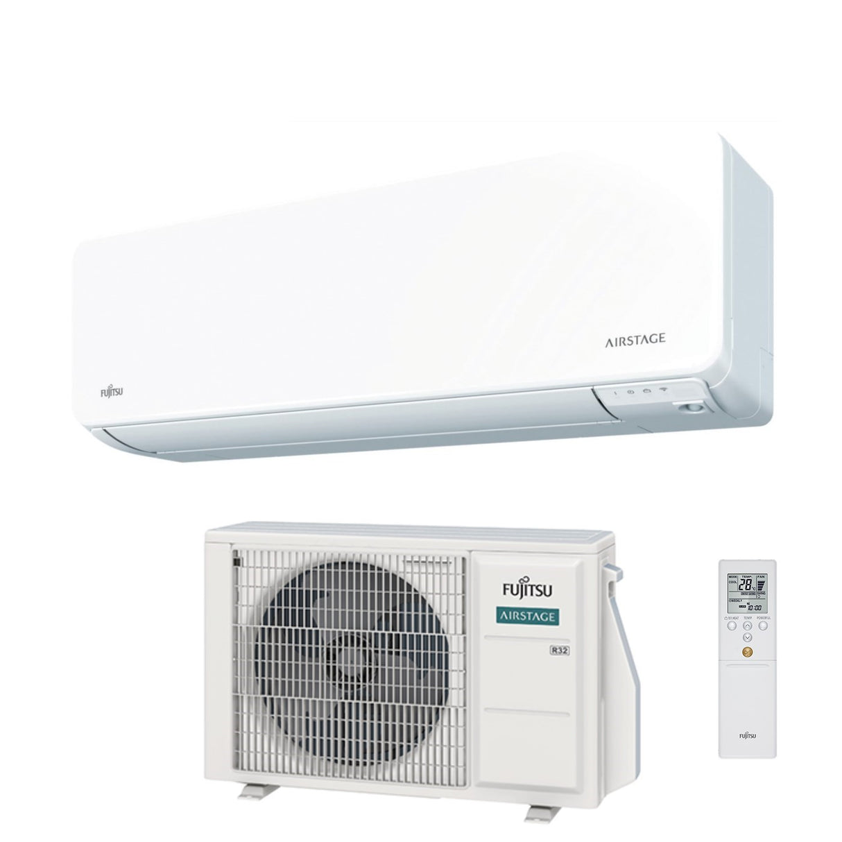 Fujitsu Inverter Airconditioner KG-serie 14000 Btu ASYG14KGTF Code 3NGF87225 R-32 Geïntegreerde Wi-Fi Klasse A++/A+