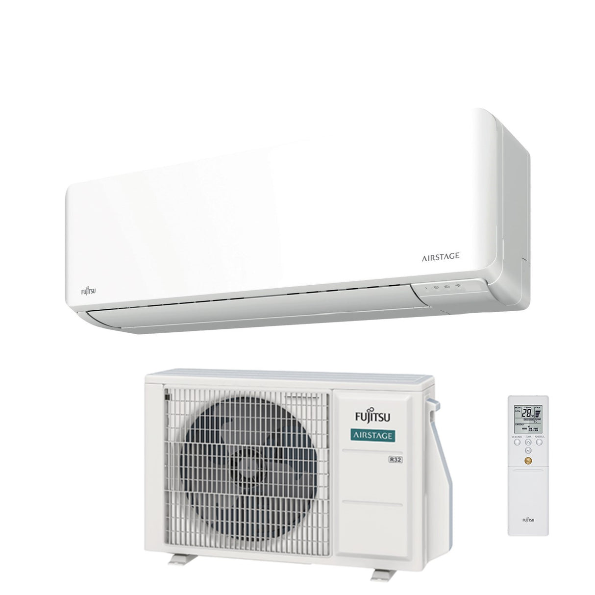 Fujitsu Inverter Airconditioner KM-serie 14000 Btu ASYG14KMCF Code 3NGF87285 R-32 Geïntegreerde Wi-Fi Klasse A++/A+