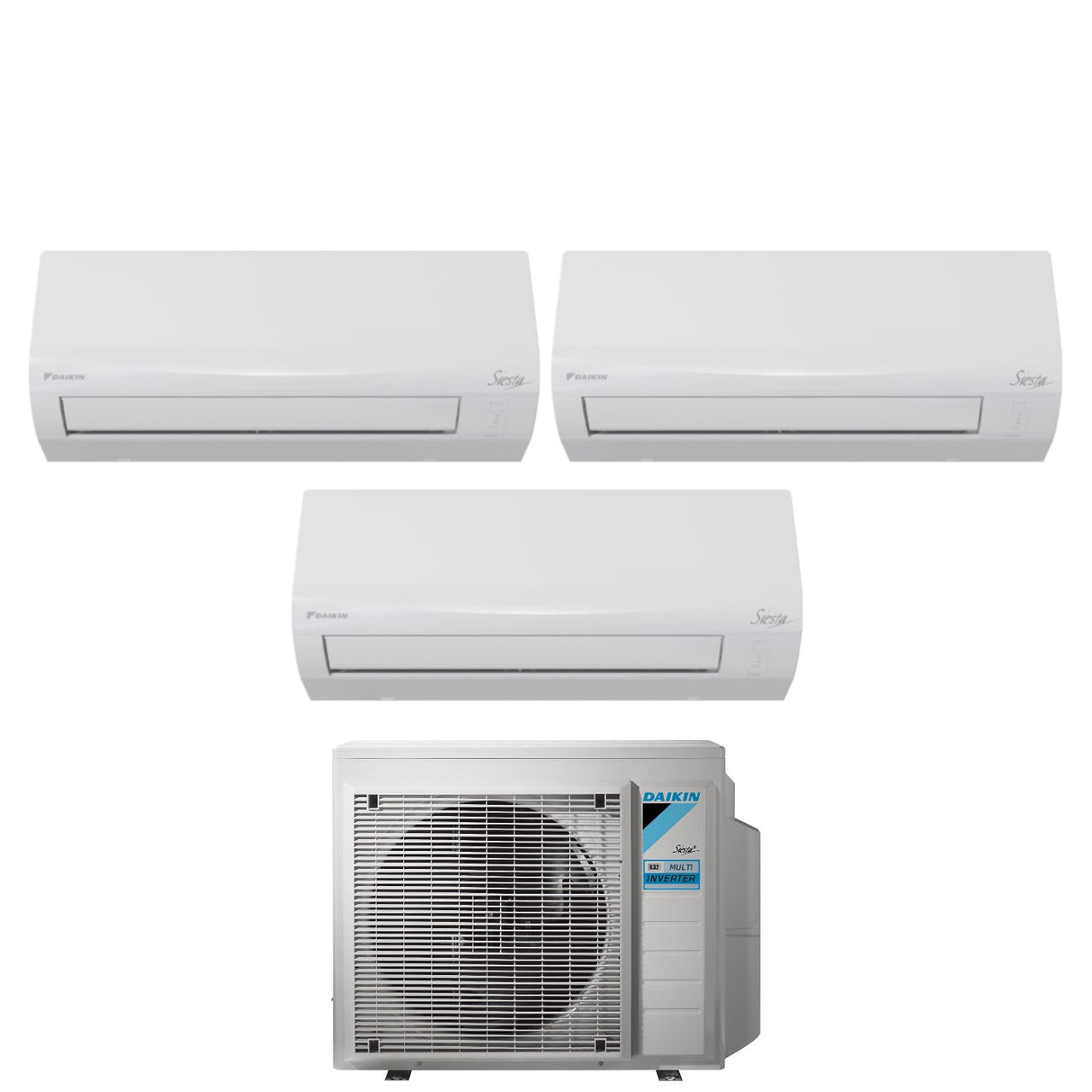 Daikin Trial Split Inverter Airconditioner SIESTA 9+9+9 serie met 3AMXF52A R-32 Wi-Fi Optioneel 9000+9000