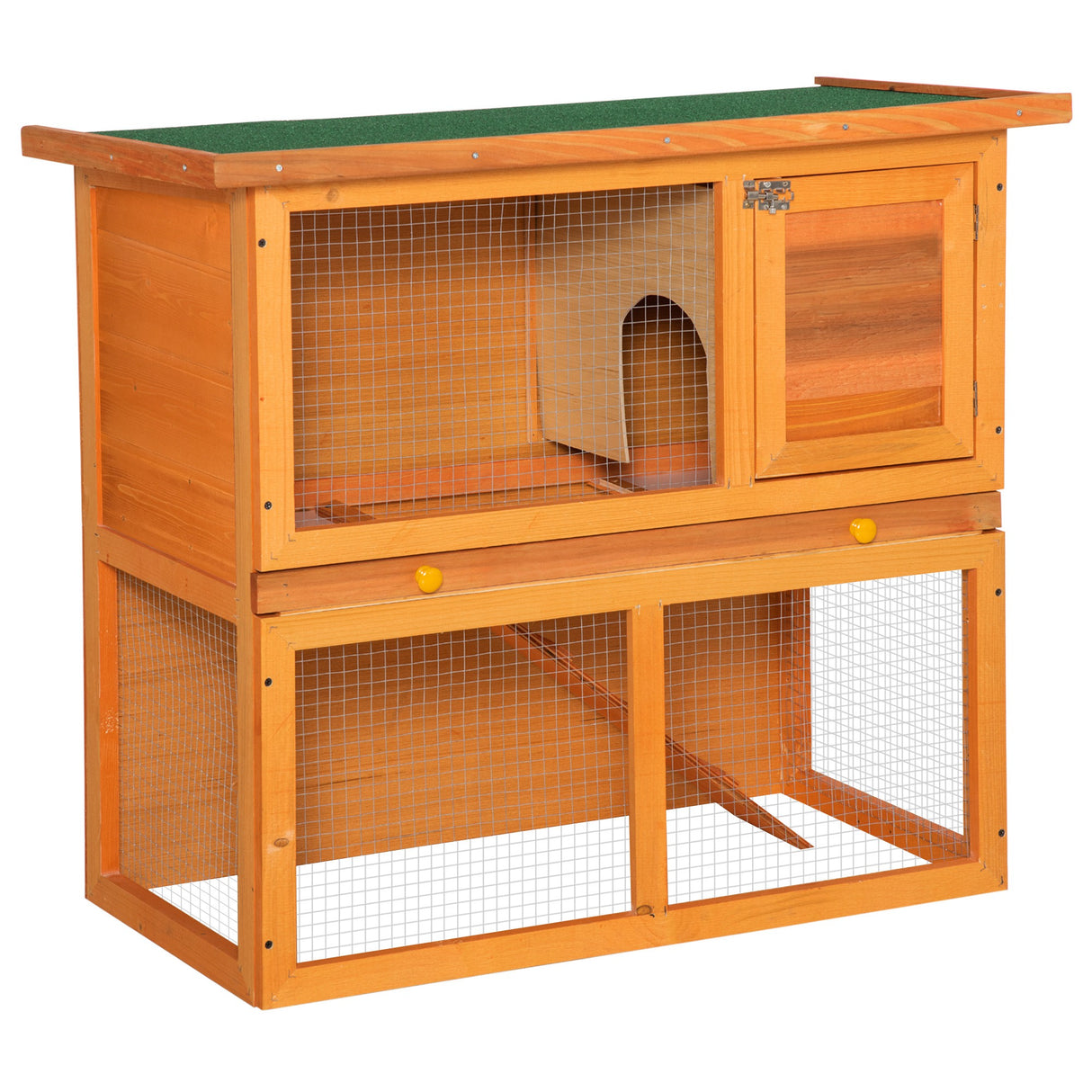 EASYCOMFORT Konijnenhok voor buiten in hout, 90x45x80cm