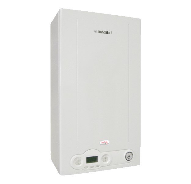 Fondital ISCHIA KC 24 kW condensatieketel compleet met Low NOx methaan - ErP methaanrookafzuigkit Coaxiale rookafzuigkit