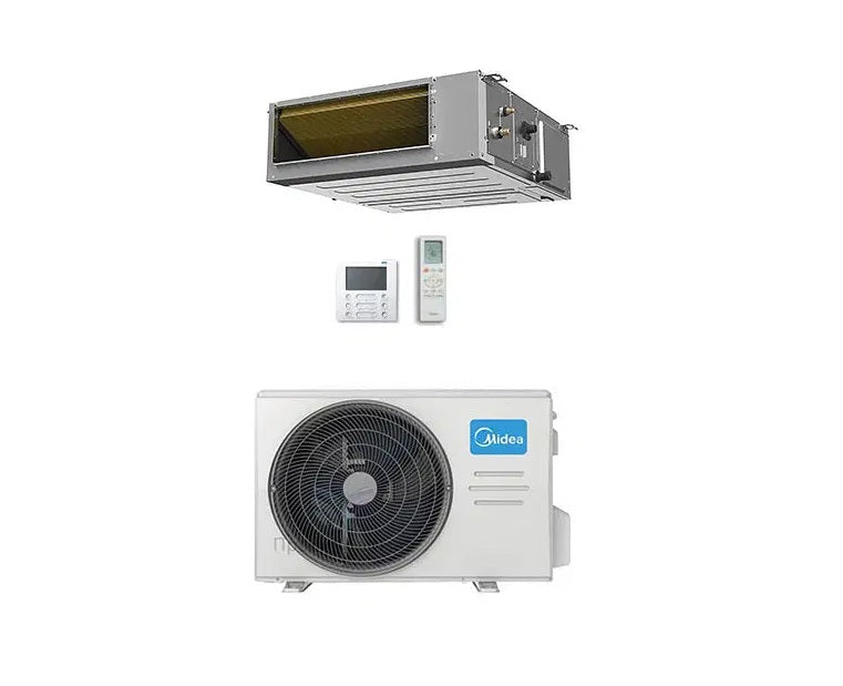 Kanaliseerbare airconditioner Midea Inverter 12000 BTU serie A7 R-32 met toegewezen opdrachten