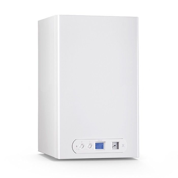 Unical X 24 C Methaan Innox Low NOx RVS condensatieketel complete rookgasafvoerset