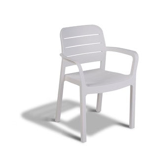 4 ALLIBERT Tisara stoelen wit 58x53x83H cm