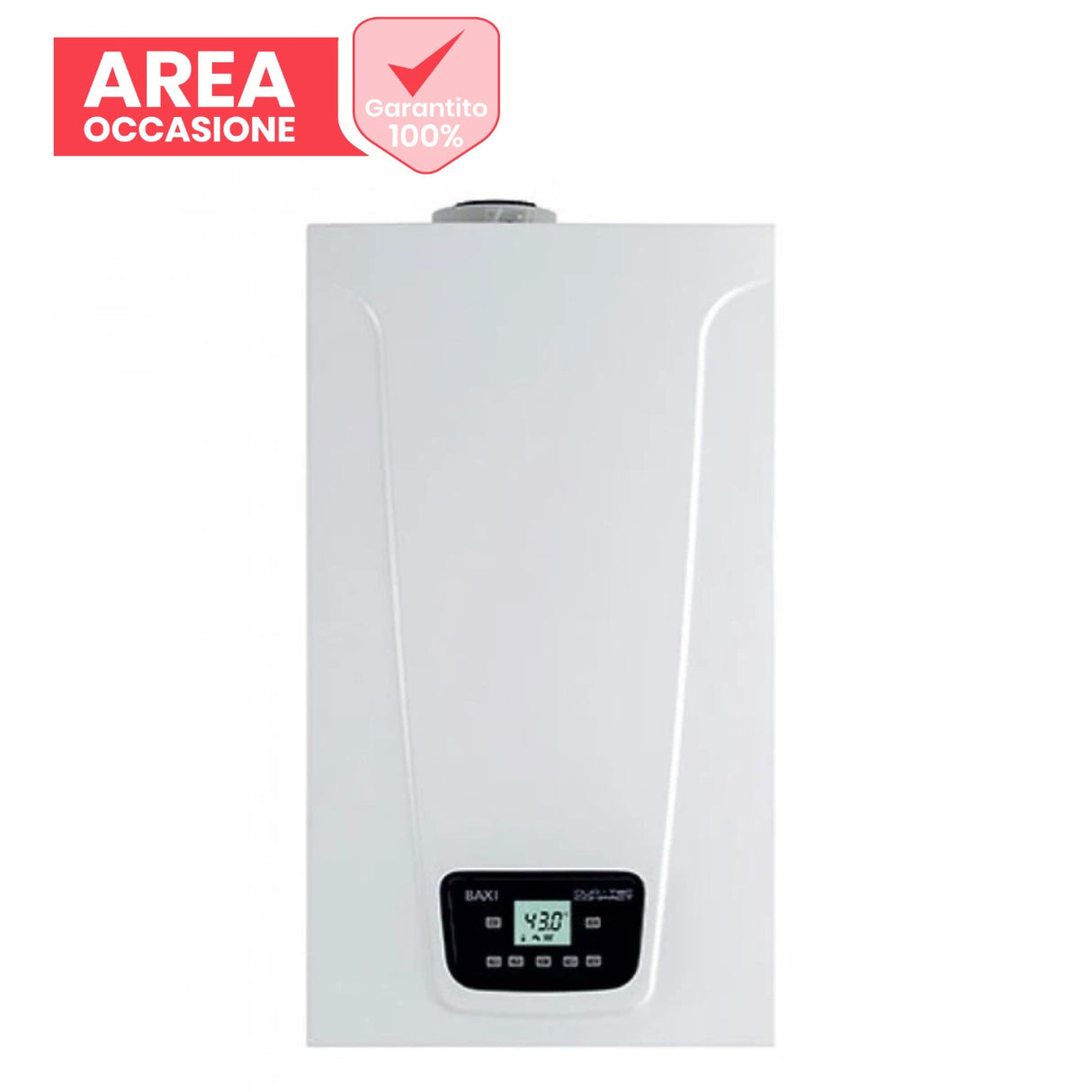 GELEGENHEDEN IN DE BUURT Caldaia Baxi Duo-Tec Compact E 24 kW met volledige NOx-condensatie van methaan of GPL-rookafvoerkit.