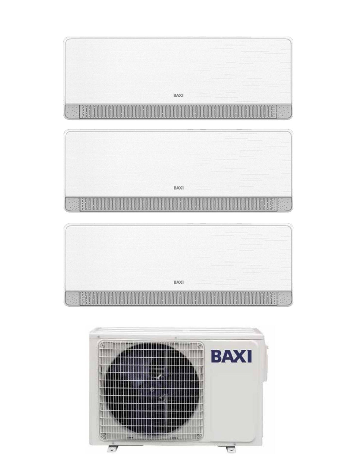 Proefconditioner Split Baxi SIDERA 9+9+12 met LSGT70-3M R-32 Wi-Fi Geïntegreerd