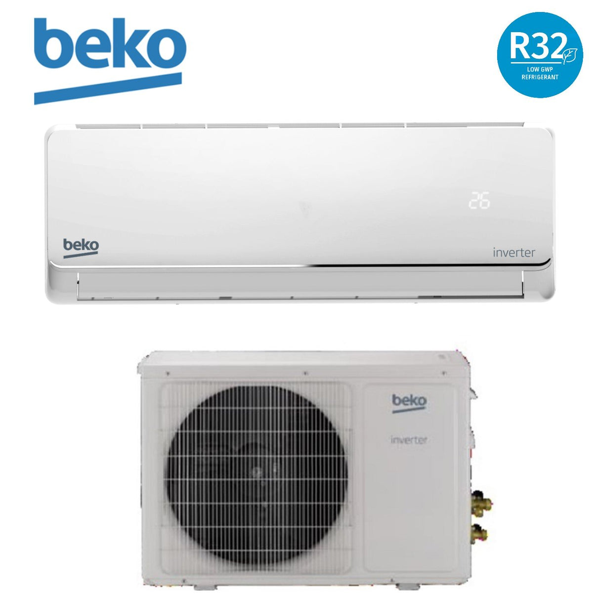 Beko Airconditioner BEPVA 120 / BEPVA 121 Klasse A++ 12000 Btu Gas R-32 Nieuw