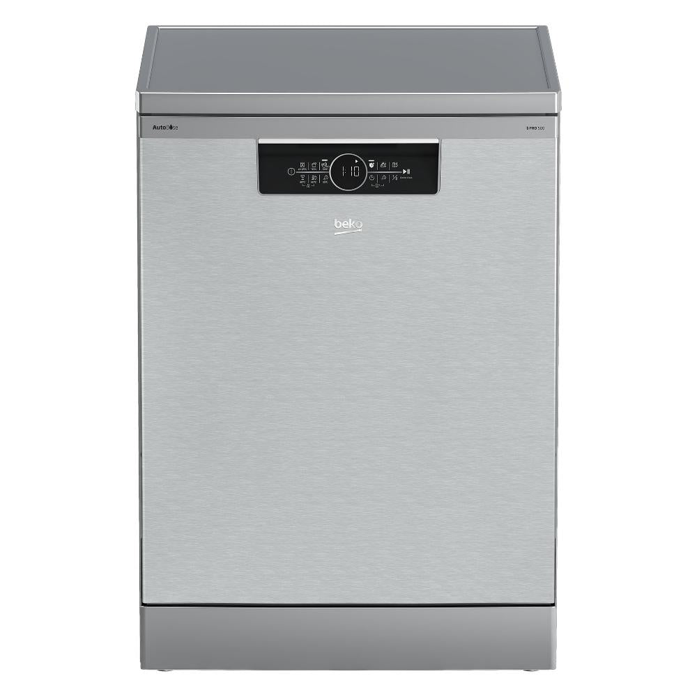 Gratis installatie wasmachine Beko BDFN36640XA Beyond 16 Cover C-klasse (A85xL59,8xP60) Parelmoer roestvrij staal Intensieve hygiënefunctie GlassShield