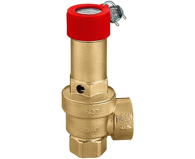 Caleffi Inail goedgekeurde veiligheidsklep met vrouwelijke aansluitingen, model 1/2&#39&#39, 3 streepjescode 527430