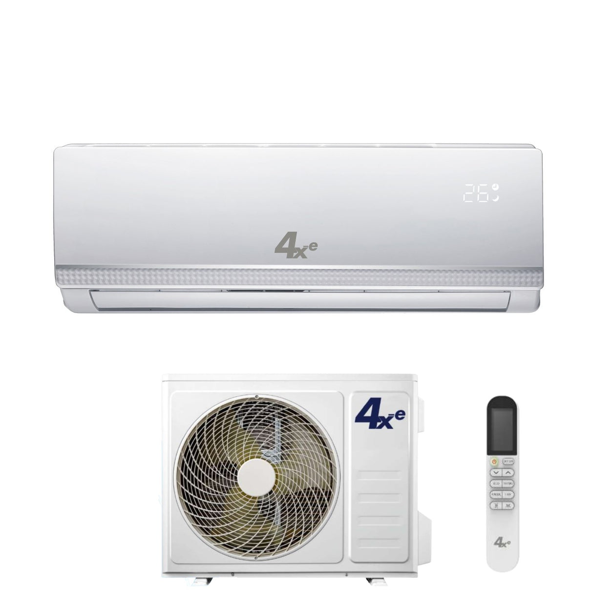 Airconditioner 4Xe Inverter-serie WINTER 24000 Btu R-32 Wi-Fi Optioneel Alexa Google Home A++/A+