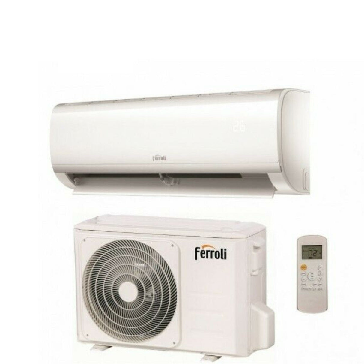Ferroli Inverter Airconditioner Diamant S-serie 24000 btu R-32 - Nieuwe geïntegreerde Wi-Fi