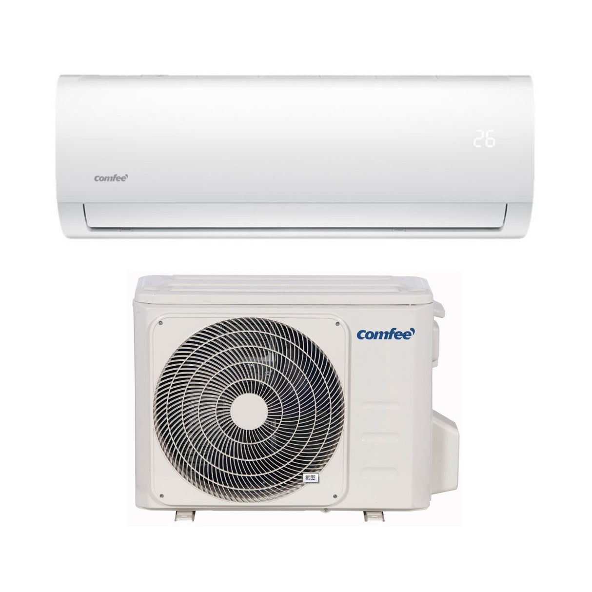 Airconditioner Comfee Inverter-serie SIRIUS ECO 9000 Btu SIRIUS-E 9 R-32 Wi-Fi Optioneel Klasse A++/A+
