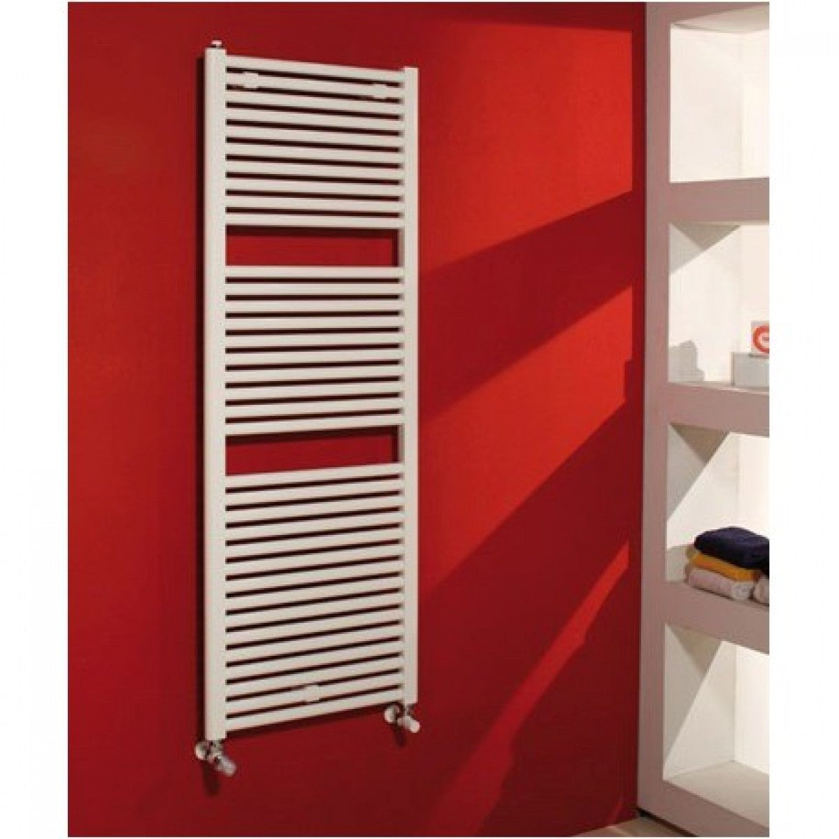 Cordivari Handdoekradiator CLAUDIA Model in Wit Gelakt Staal - gescheiden in Verschillende Maten
