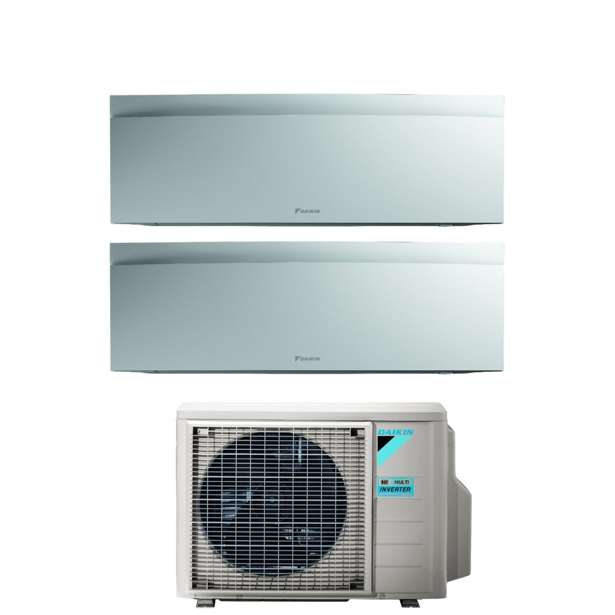 Daikin Bluevolution Dual Split Inverter Airconditioner EMURA WHITE III 9+12 serie met 2MXM40A R-32 Geïntegreerde Wi-Fi 9000+12000 Matwitte Kleur