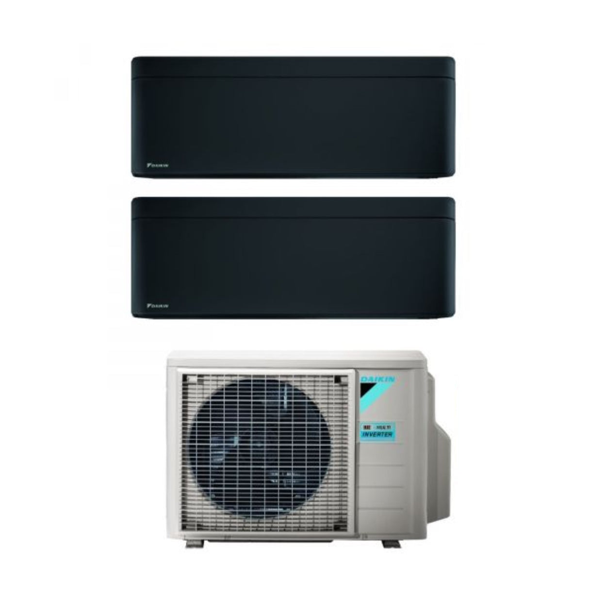 Daikin Bluevolution Dual Split Inverter Airconditioner STIJLVOL ZWART 9+9 serie met 2MXM50A R-32 Geïntegreerde Wi-Fi 9000+9000 Zwarte Kleur