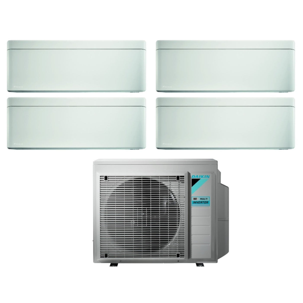 Airconditioner Daikin Bluevolution Quaders Split Inverter-serie STIJLVOL WIT 5+7+7+9 met 4MXM68N R-32 Wi-Fi Geïntegreerd 5000+7000+9000 Kleur Wit