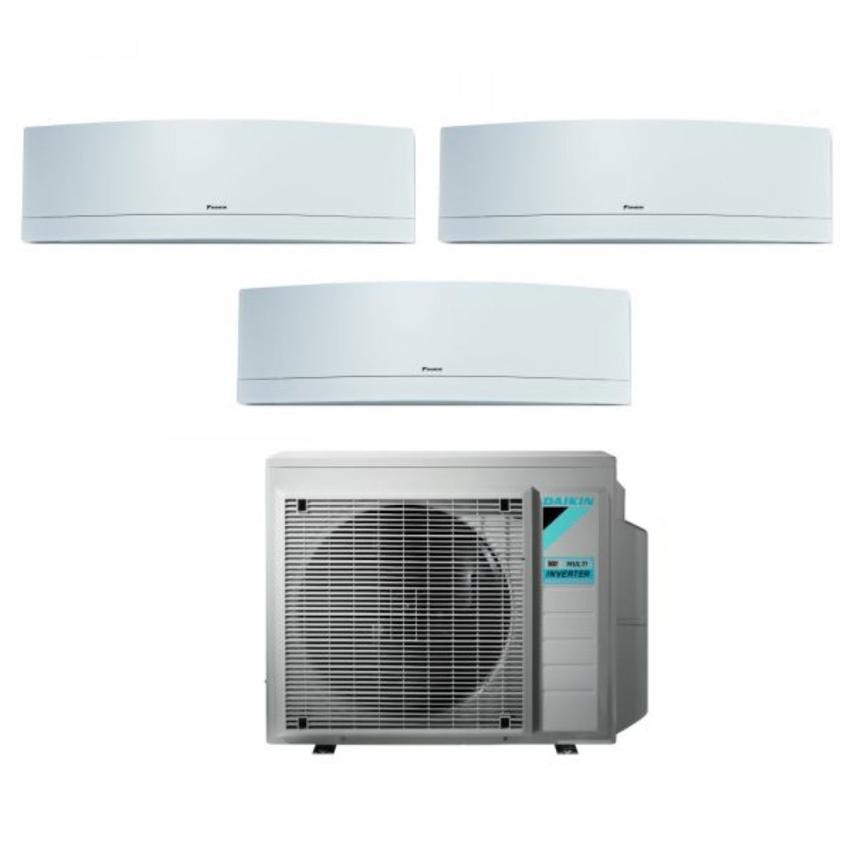 Daikin Bluevolution Trial Split Inverter Airconditioner EMURA WHITE 9+9+9 serie met 3MXM52N R-32 Geïntegreerde Wi-Fi 9000+9000 Kleur Wit