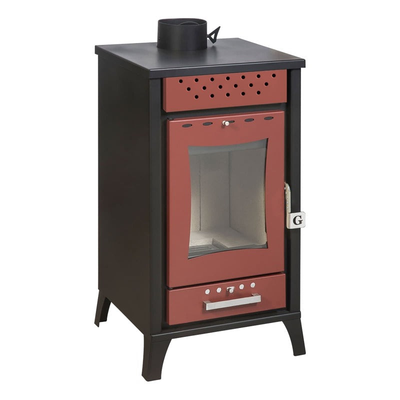 Vloer A Leren Olga Rood Vermogen 15 Kw L45,5xp48,5xh91