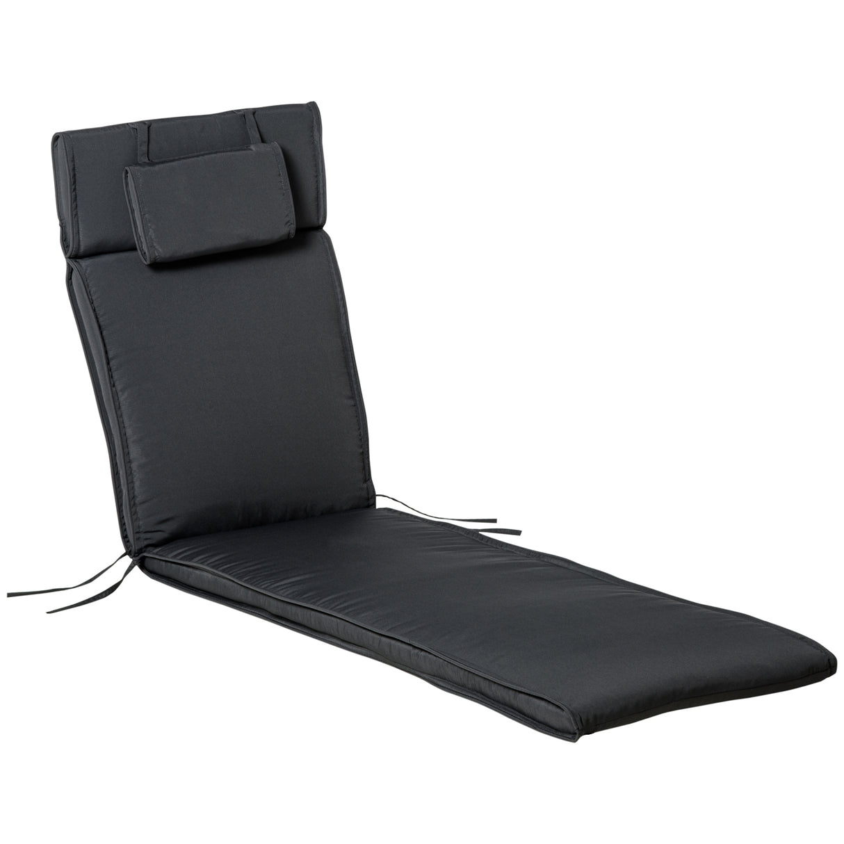 EASYCOMFORT Kussen voor Ligstoelen Tuin Ligstoel 198x53x5cm Grijs