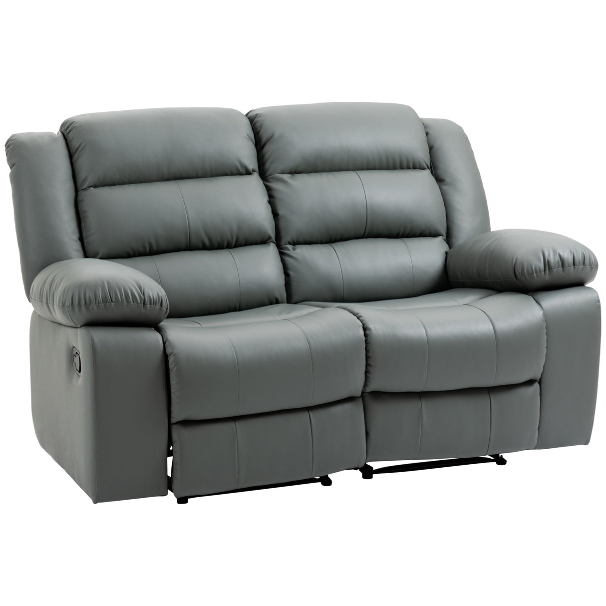 Easycomfort Sofa 2-zitsbank, verstelbaar en omwikkeld met ruggengraat en ondergoed, 168x98x102 cm, grijs