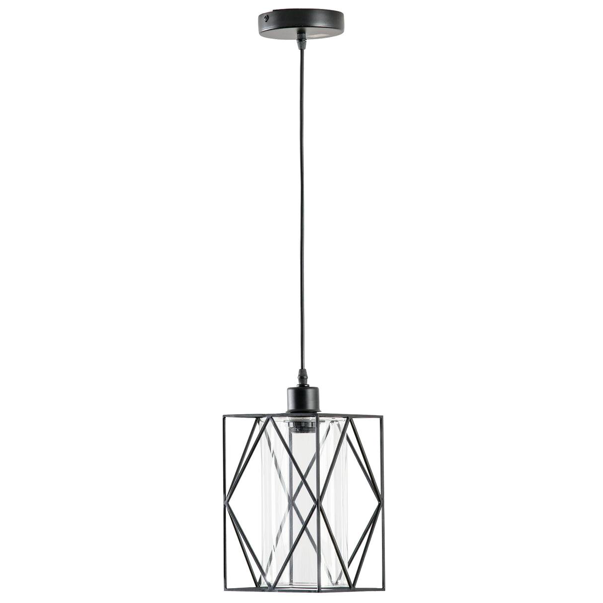 EasyComfort Vintage Lamp in Industriële Stijl, Staande Lamp, Verstelbare Kamerlamp, Zwart, 16x16x120cm
