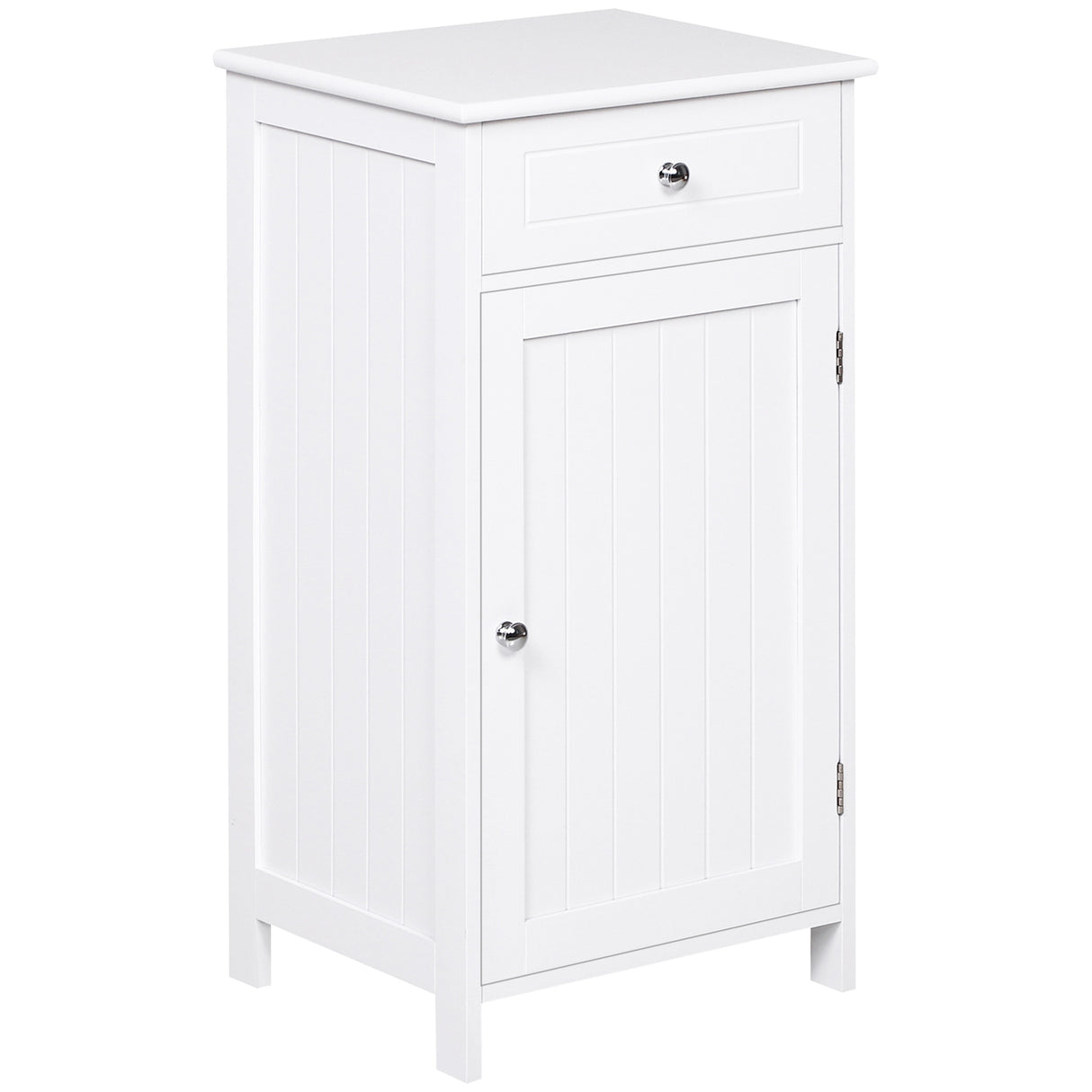 Easycomfort Meubelkast 2 Cassette Design Anti-Reballing Badkamer in MDF 43 x 34 x 77cm Wit