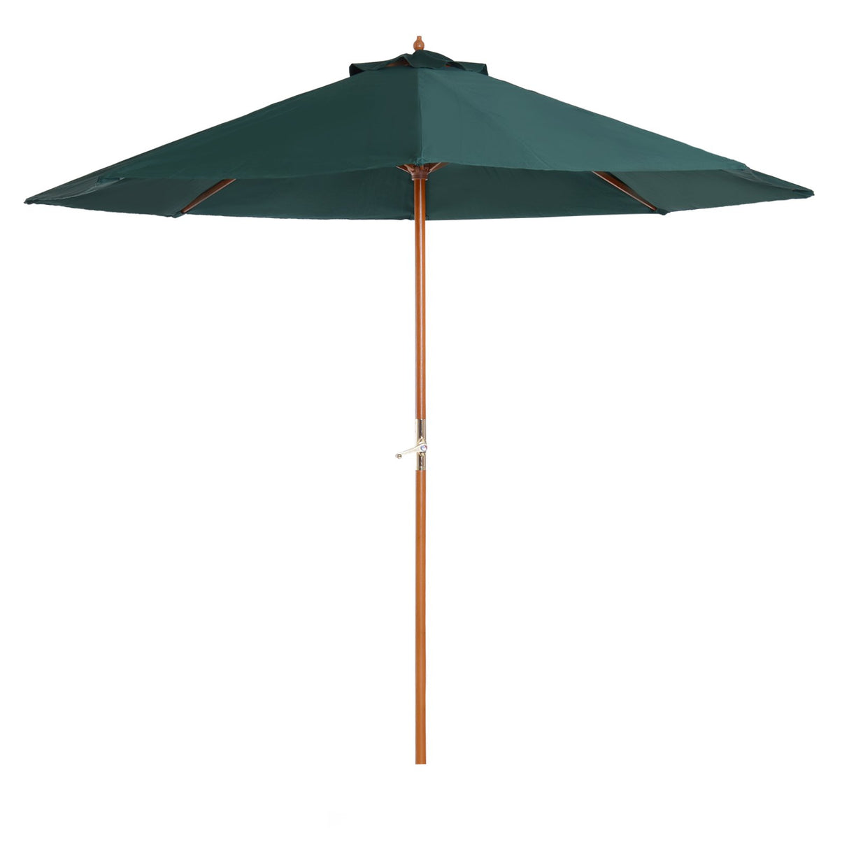 EASYCOMFORT Tuinparasol in groen populierenhout Ø270 x 250 cm