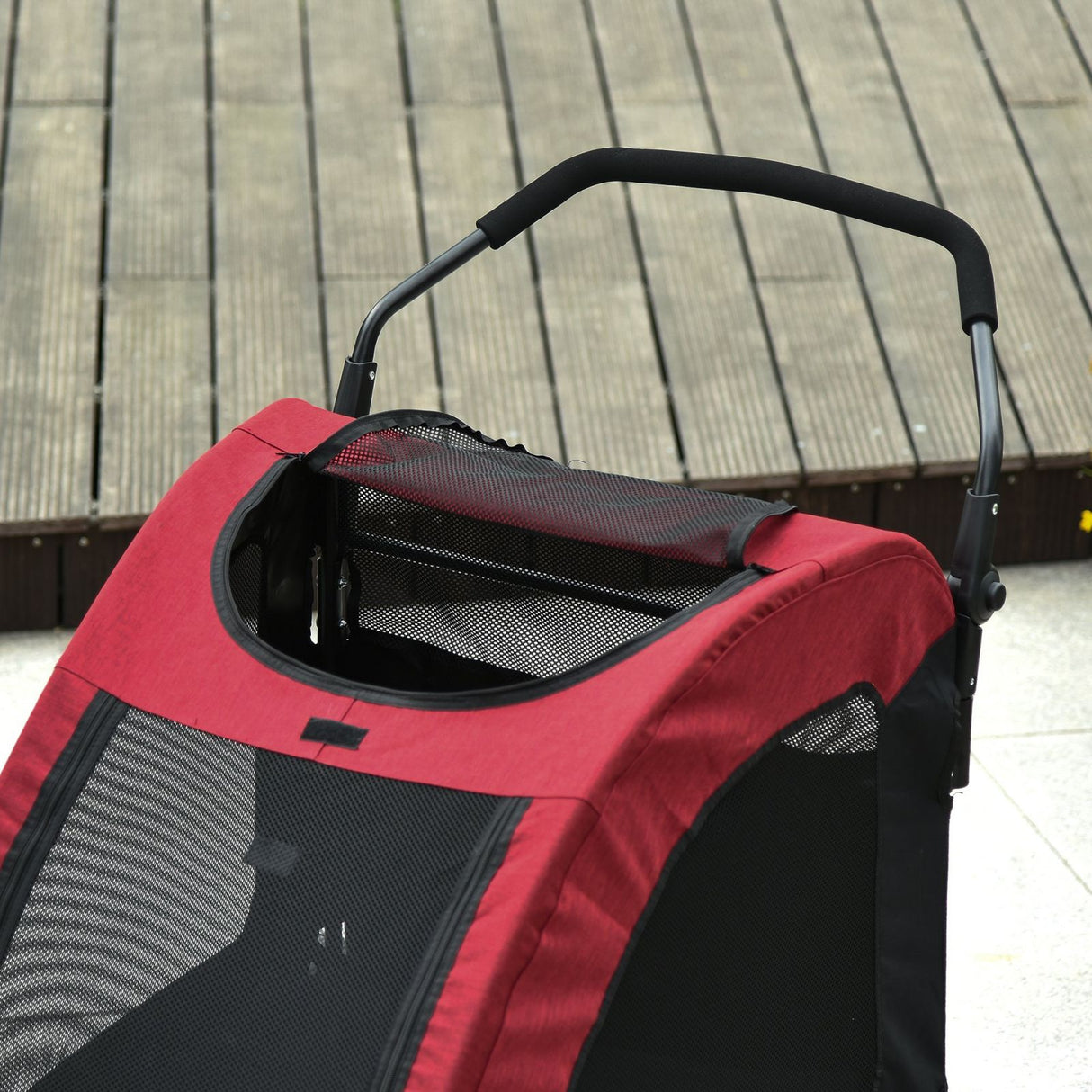 EASYCOMFORT Kinderwagen voor Middelgrote tot Grote Honden Rood