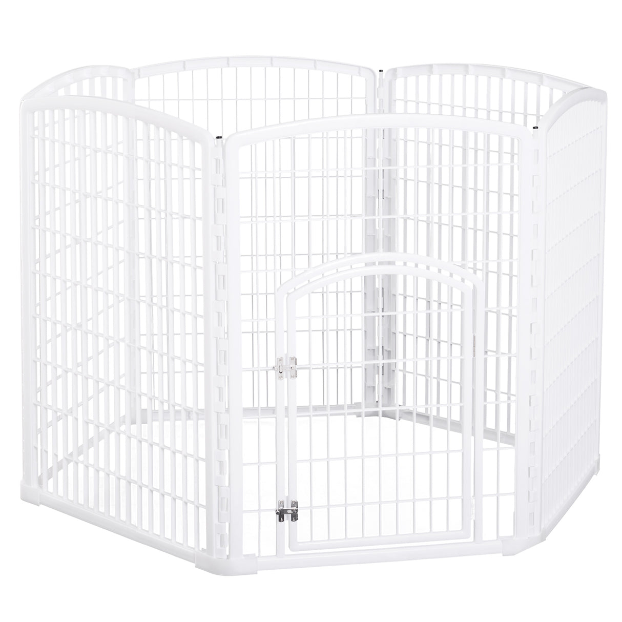 EASYCOMFORT Huisdieromheining Huisdieren PP ?135 x 95H cm Wit