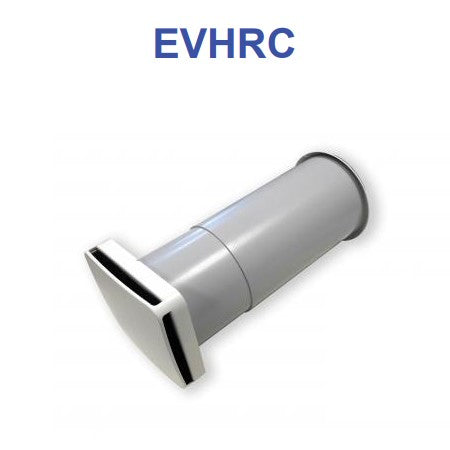 Ecoclima wandwarmteterugwinning voor één kamer, model EVHRC 05 SM met draadbediening