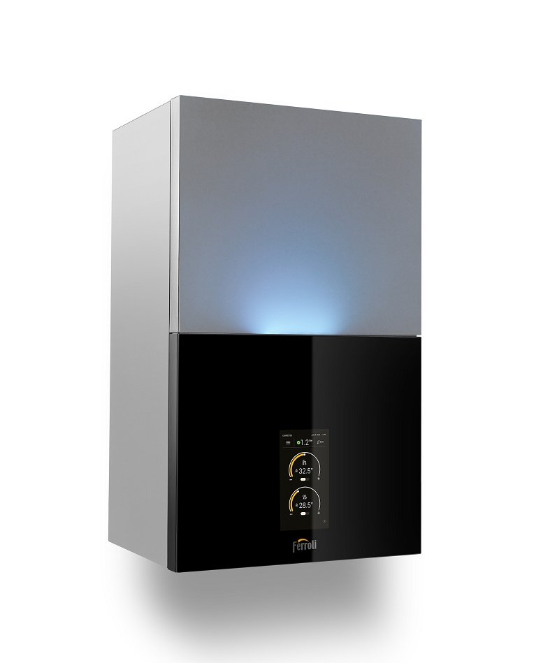 Caldaia Ferroli Bluehelix Maxima 34C met volledige condensatie Wi-Fi rookafvoerkit Optioneel Klasse A Methaan of Gpl Low NOx - NOVITA&#39 0TSB7MWA