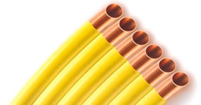 Foma PLAST GAS Koperen buis voor vloeibare en gasvormige brandstof 50 meter 14 x 1 mm PVC gecoat