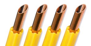 Koperen buis Fame SPECIAAL GAS voor vloeibare en gasvormige brandstof 25 meter 22 x 1 mm hogedichtheidspolyethyleen gecoat