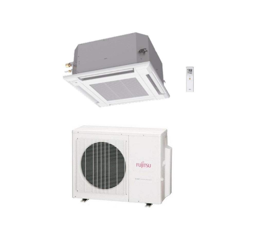 Fujitsu Airconditioner 4-weg cassette KV-serie 9000 Btu R-32 AUXG09KVLA A++ - NIEUWE code. 3NGF87095