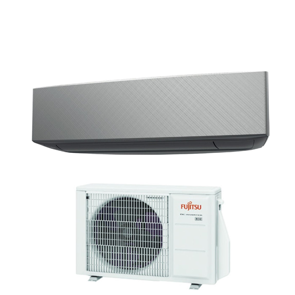 Airconditioner Fujitsu Inverter-serie KE 9000 Btu ASYG09KETA(E)-B R-32 Wi-Fi optioneel 3NGF87125 Kleur Zilver Klasse A++/A+