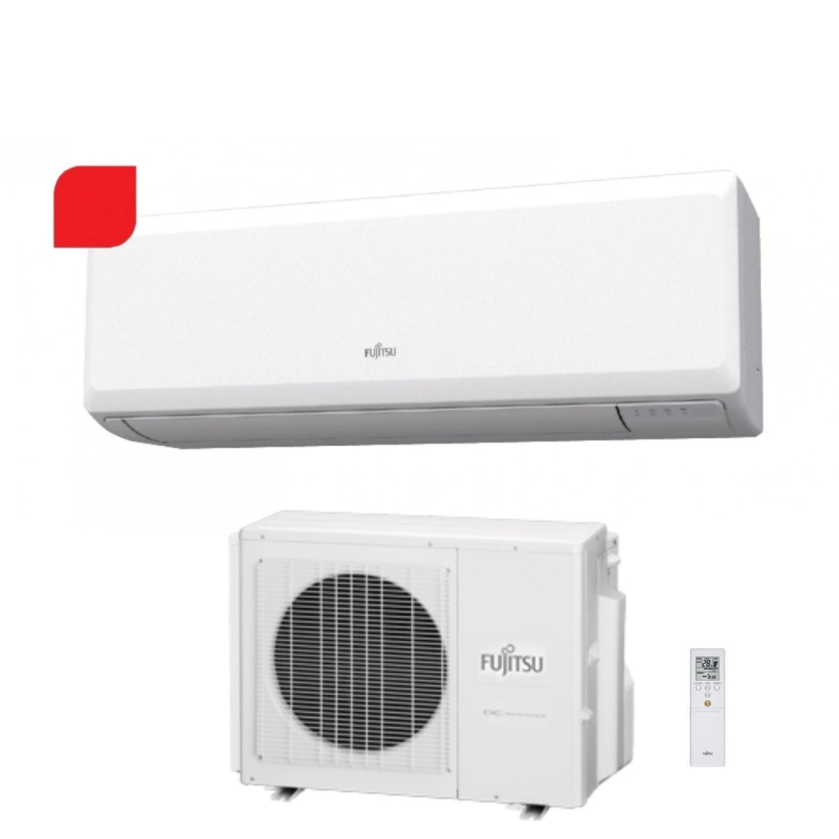 Fujitsu Inverter Airconditioning KP-serie 12000 Btu ASYG12KPCA R-32 Wi-Fi Optioneel Klasse A++ - Nieuw