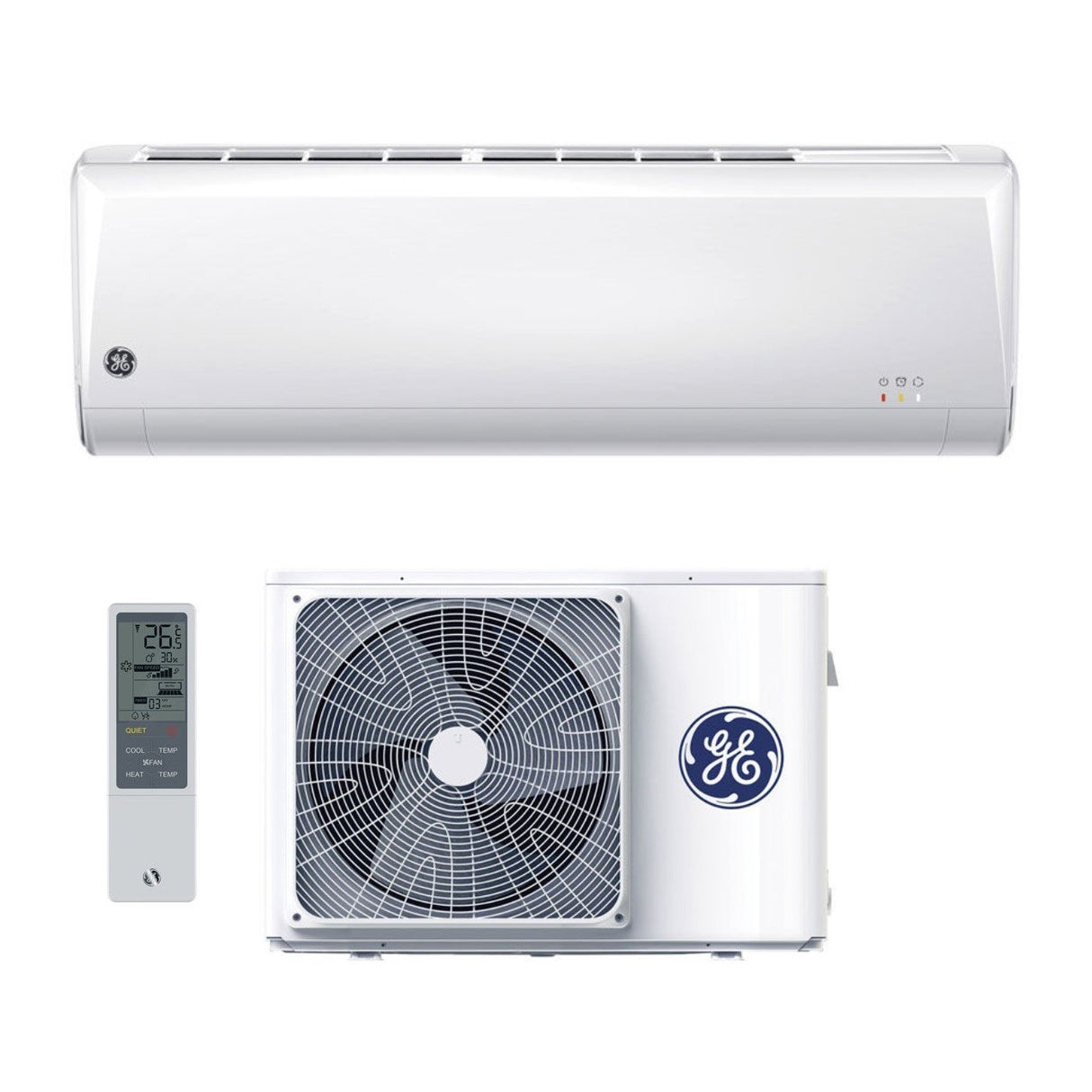 Airconditioning Algemeen Elektrisch GE-apparaten Omvormer ENERGY-serie 9000 Btu GES-NIG25IN GES-NIG25OUT R-32 Wi-Fi Optioneel Klasse A++/A+