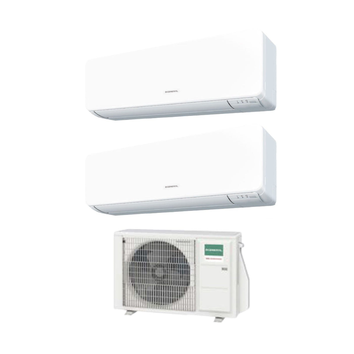 Airconditioner Algemeen Fujitsu Dual Split Inverter-serie KMTB / KMCC 9+12 met AOHG14KBTA2 R-32 Wi-Fi optioneel 9000+12000