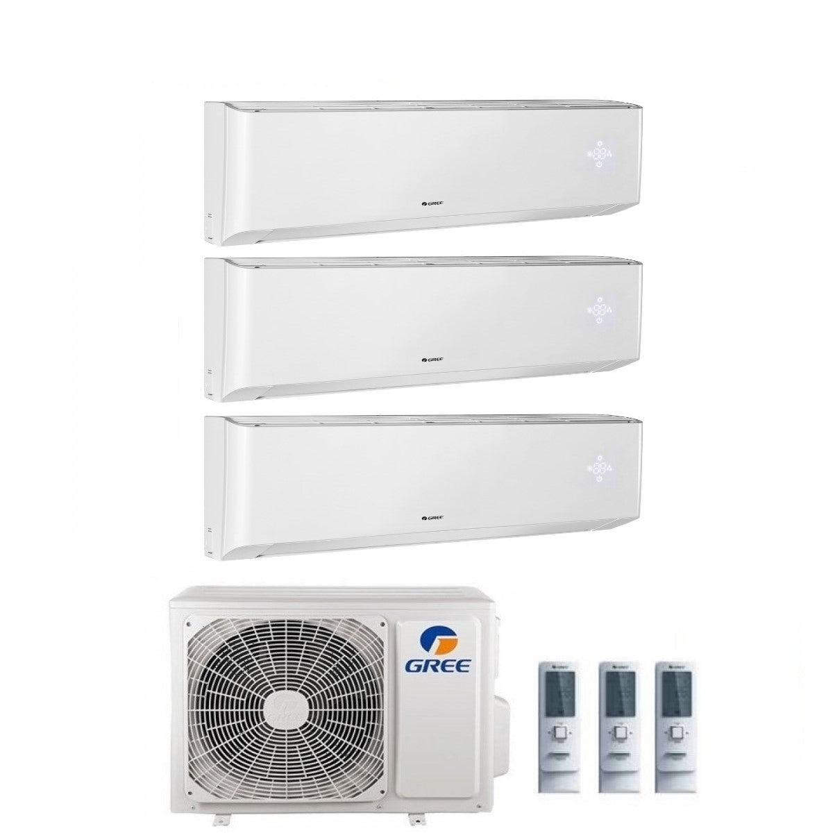 GREE PROEF SPLIT INVERTER AIRCONDITIONER AMBER 9+9+12 serie met GWHD21NK6LO R-32 Wi-Fi 9000+9000+12000