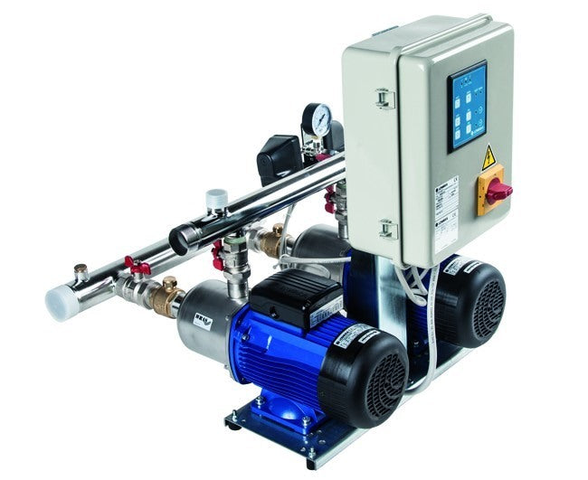 Lowara vaste snelheid drukunit met 2 elektrische pompen Code GMD 20 RA/5HM06P15T